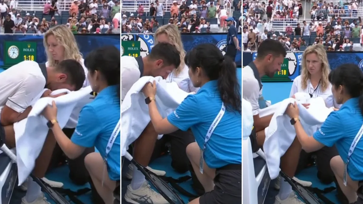 Preocupación por la revelación de Novak Djokovic tras sufrir un malestar en su derrota ante el argentino Thiago Tirante