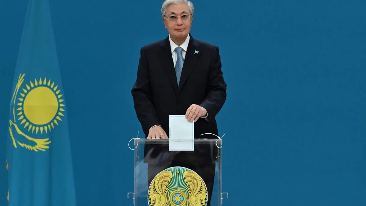 Kazakhstan election: pro-Tokayev party set for landslide as president hints at staying on