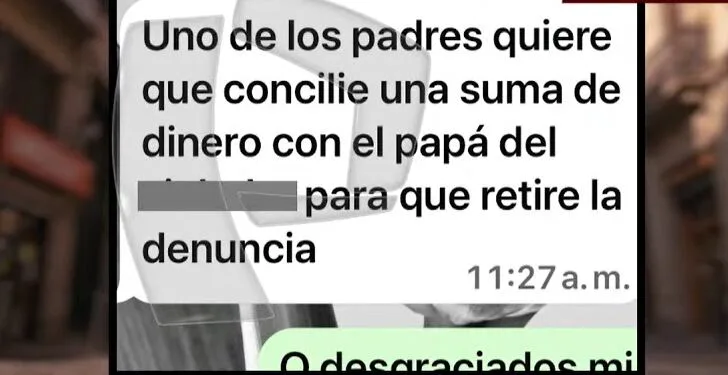 Padre de uno de los escolares investigados por agresión sexual en Liceo Naval buscaría pagar para retirar denuncia, según chat