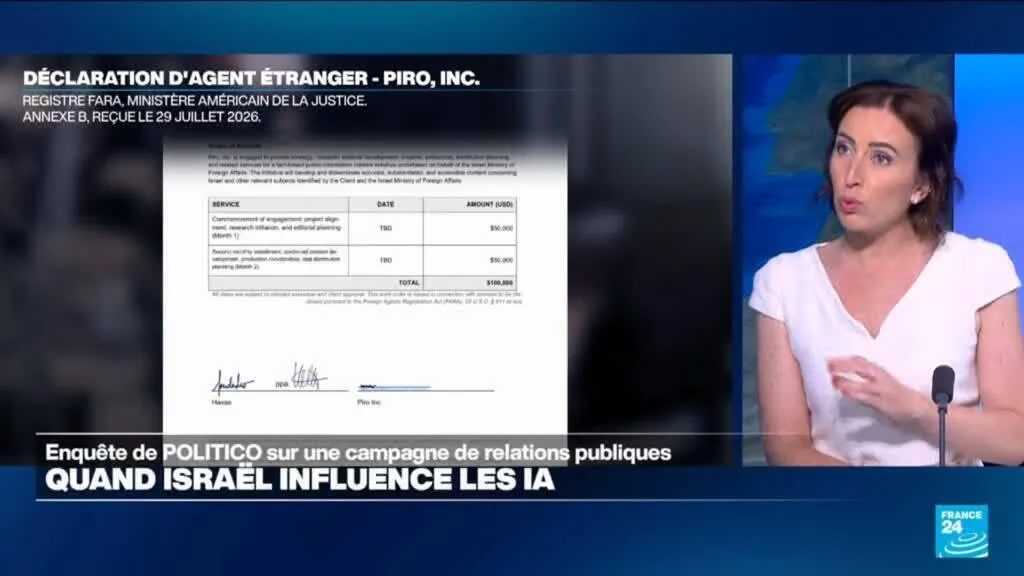 Le média Politico révèle une campagne d'influence israélienne pour entraver les IA