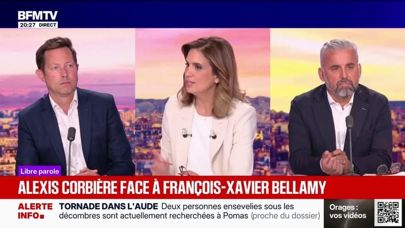 François-Xavier Bellamy, eurodéputé LR, demande "d'agir en urgence face au dérèglement climatique"