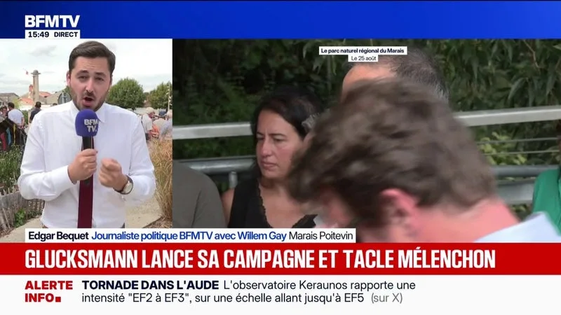 Présidentielle 2027: "Nous serons capables de proposer une dynamique", assure Raphaël Glucksmann, lors de son premier déplacement de campagne