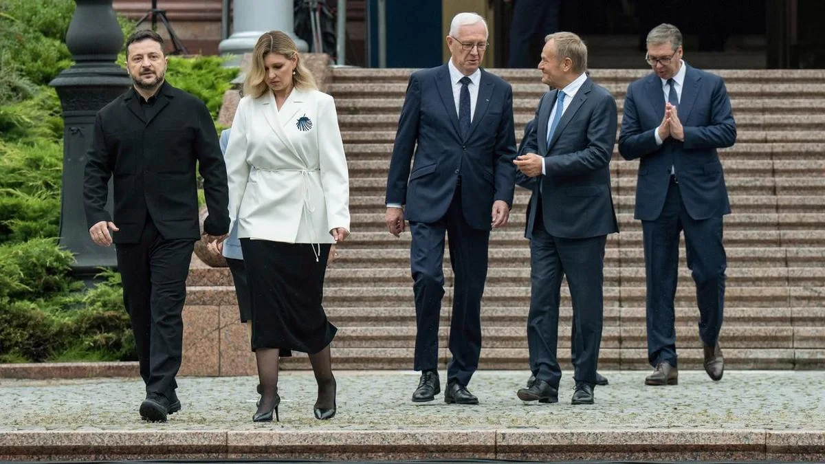 Ukraine hosts leaders from seven countries for talks
