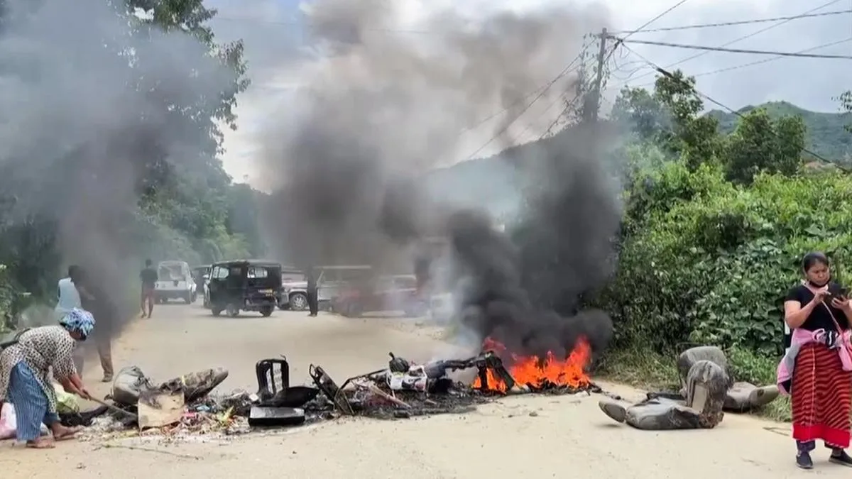 CRPF jawan injured in gunfight, houses torched in Manipur's Senapati district