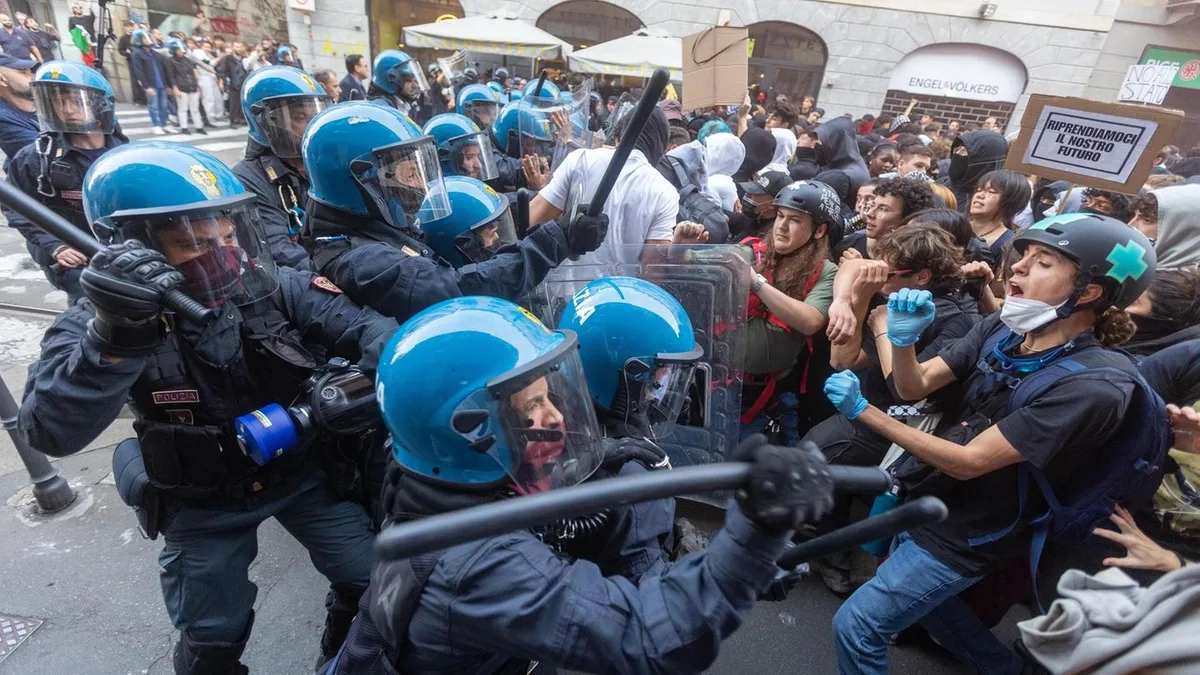 Italien: Mindestens 160 Festnahmen bei gewaltsamen Jugendprotesten in Mailand