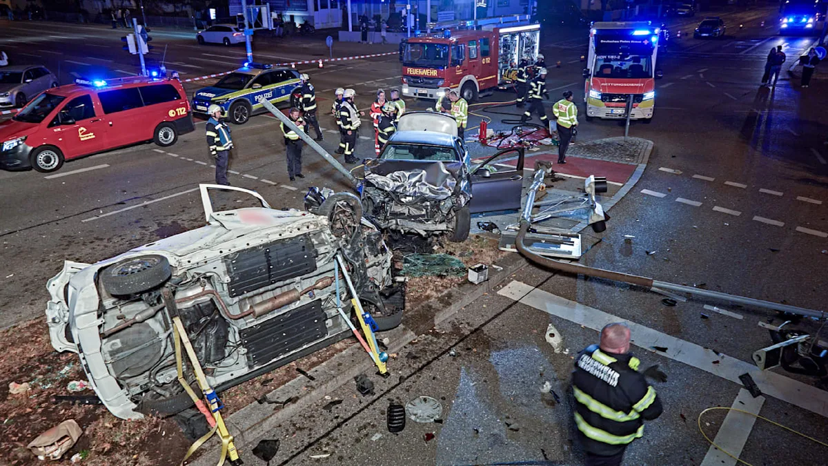 Fünf Verletzte - Horror-Crash in Heidenheim