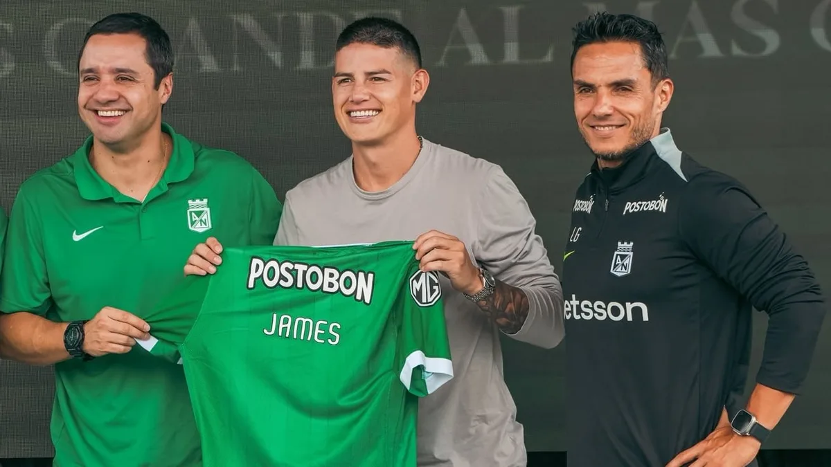 James Rodríguez ya tiene dorsal en Atlético Nacional: se filtró el número que usará el volante
