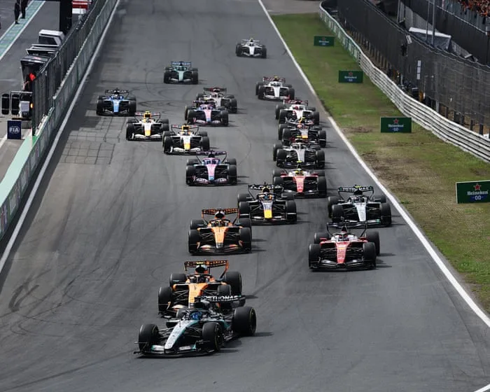 Formula One 2026: George Russell on pole for Dutch Grand Prix sprint race – live