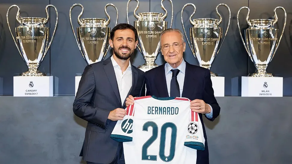 As imagens da apresentação de Bernardo Silva no Real Madrid: "Não é para todos"