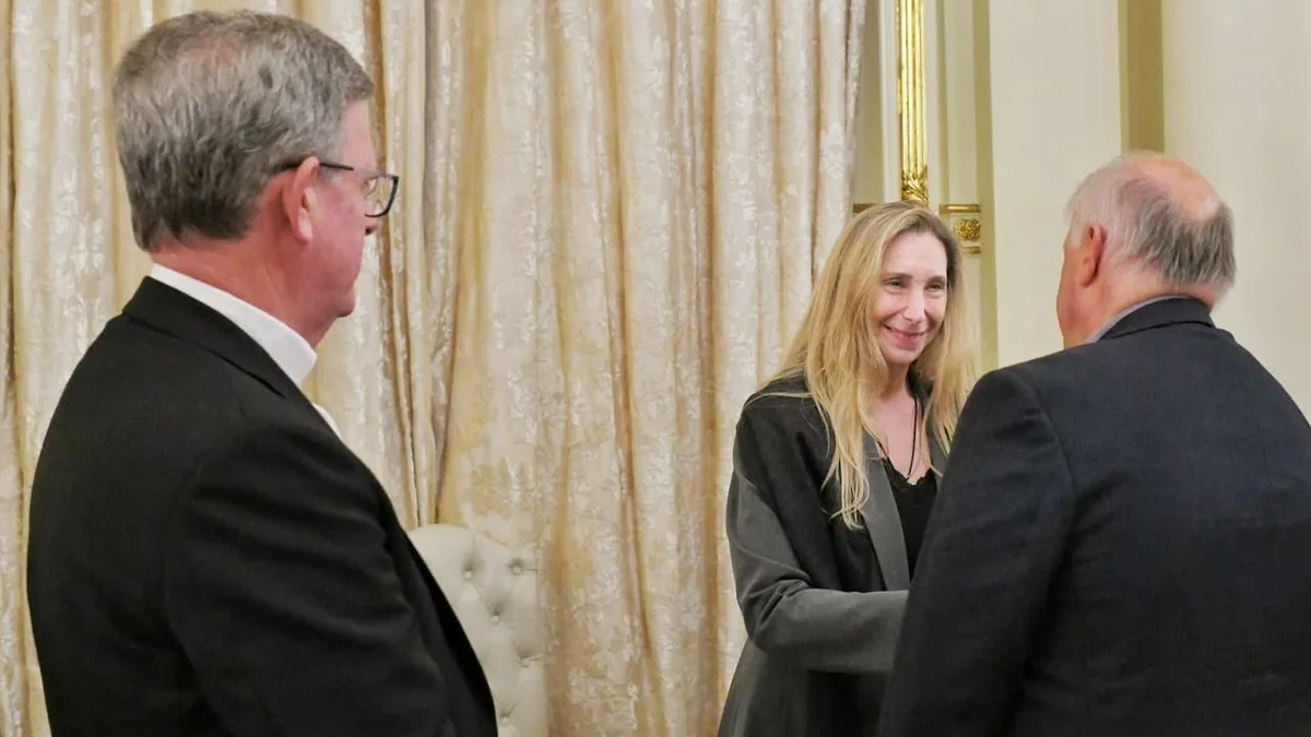 Karina Milei recibió a la cúpula del Episcopado para avanzar en los preparativos de la visita del papa León XIV a la Argentina