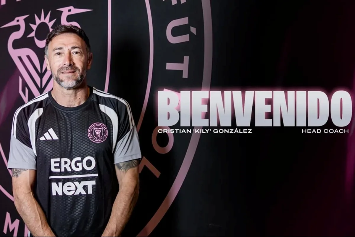 Kily González fue presentado como DT de Inter Miami y su debut será con un título en juego