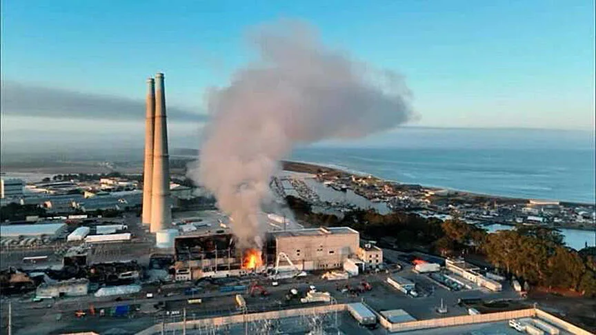 Another battery fire erupts at Moss Landing, where some units are still charged