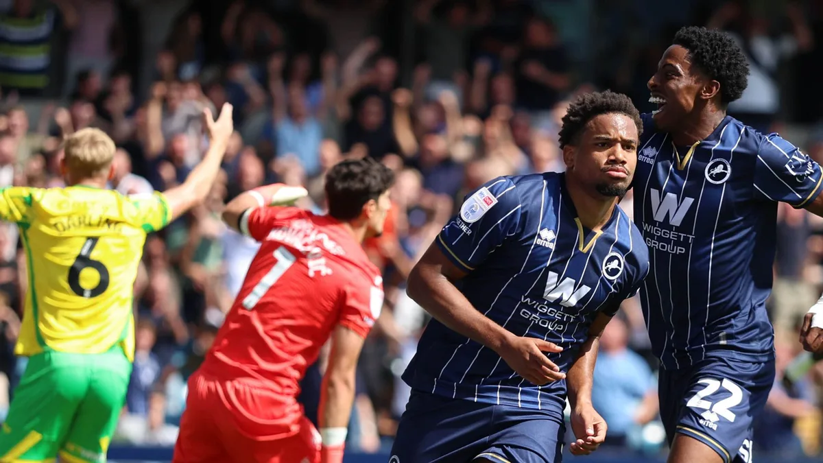 Millwall ease past 10-man Norwich