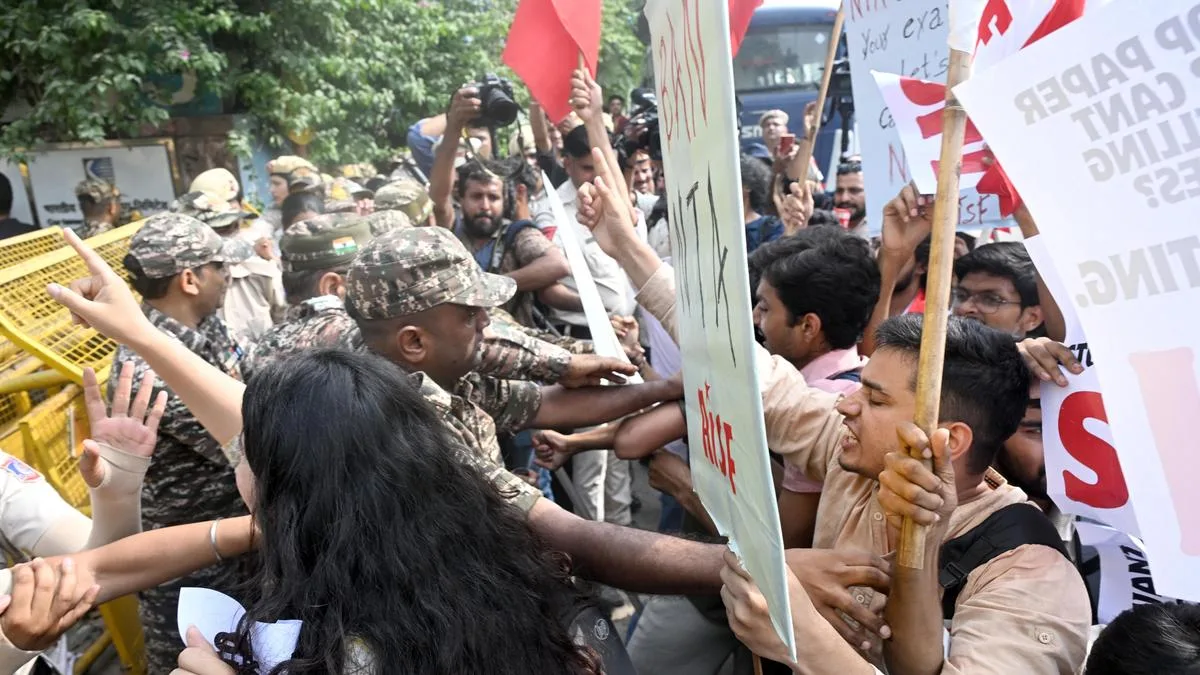 UGC-NET retest: student organisations stage protest, demand scrapping of NTA