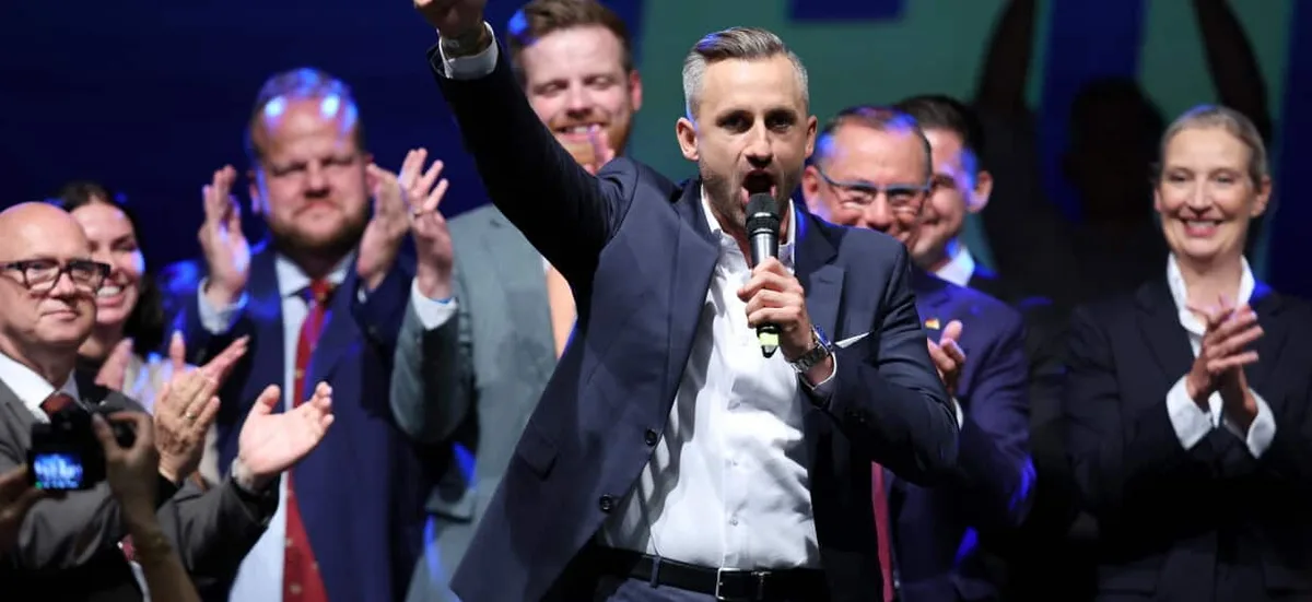 Germany's far-right party tops regional election for first time since World War Two