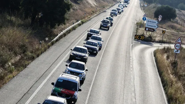 Automobilistas em marcha lenta em Sines contra aumento dos combustíveis