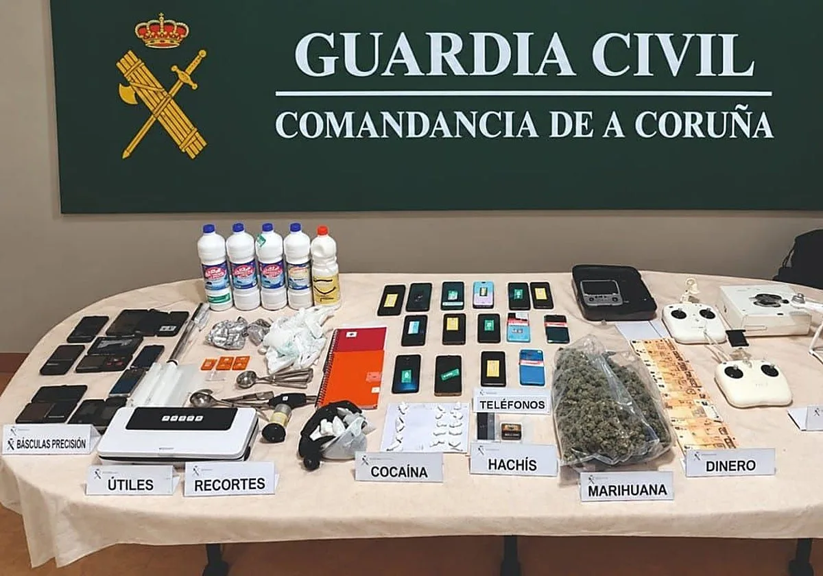 Una red de traficantes gallegos usaba 'narcodrones' para entregar la droga a sus clientes