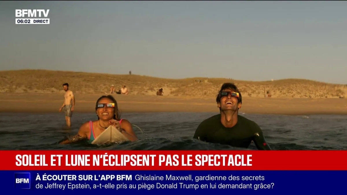 Les plus belles images de l'éclipse solaire historique en France