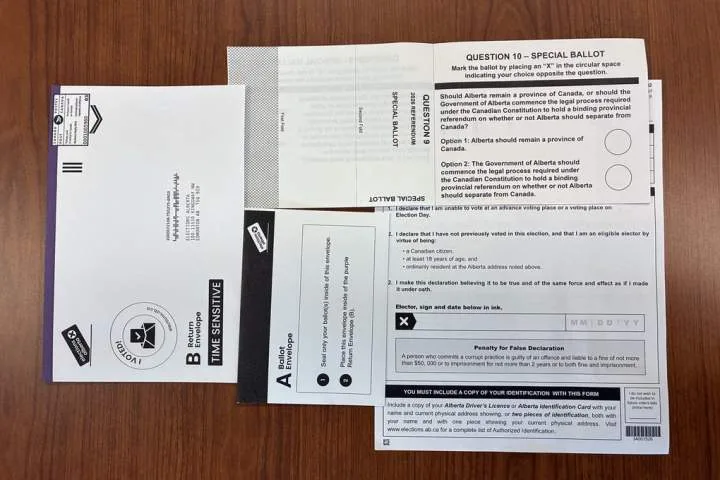 Fact check: Can non-Albertans mail in referendum votes?