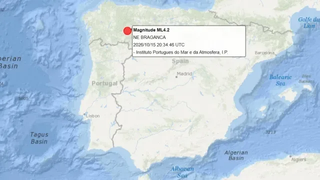 Sismo de magnitude 4,2 em Espanha. Foi sentido no Norte de Portugal