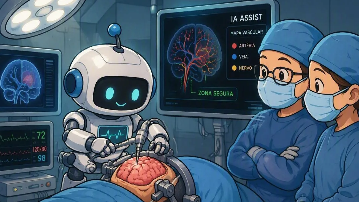 Primeira cirurgia cerebral com assistência de inteligência artificial da história resulta em remoção de tumor