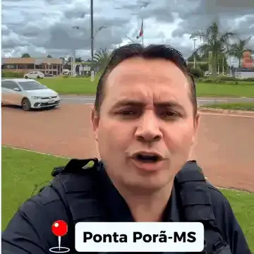 Delegado influencer do Piauí cruza o País para gerar conteúdo em MS
