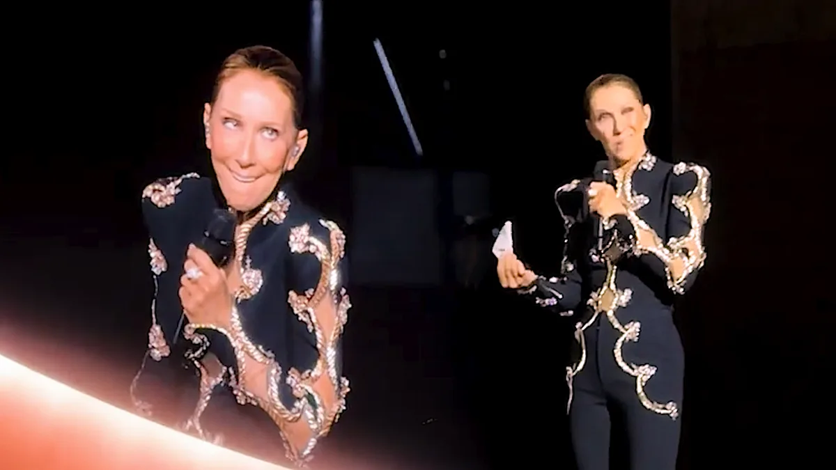 Accent français et mouchoir sale… Céline Dion a fait son comedy club pour son 13e concert à Paris