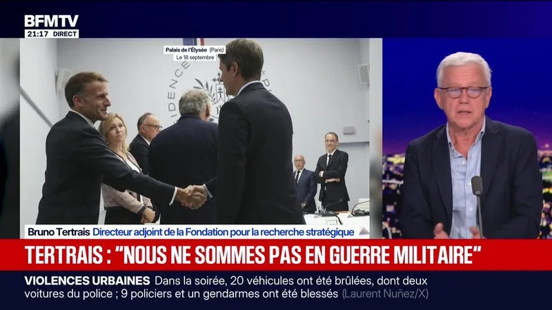 Bruno Tertrais : "Nous ne sommes pas en guerre militaire" - 20/09