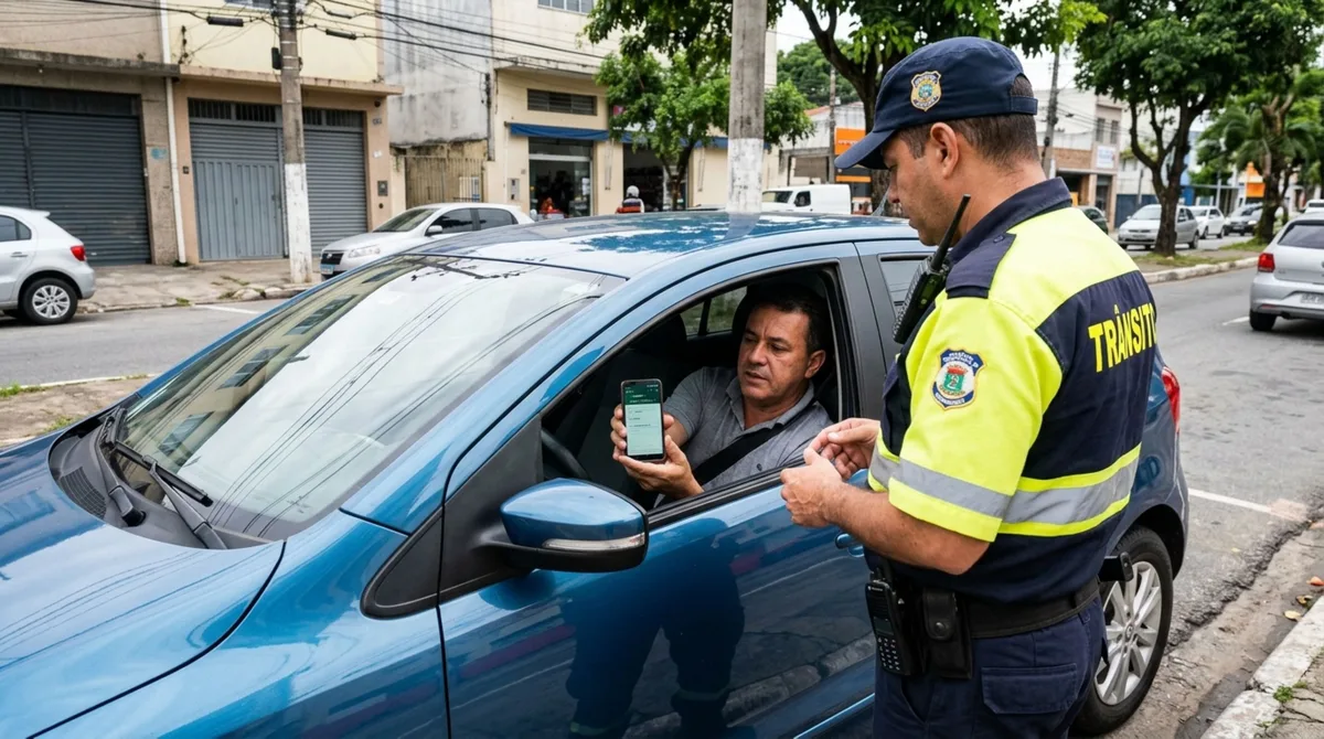 Dono de carro troca a cor da pintura para personalizar o veículo, mantém o CRLV com os dados antigos e descobre durante uma abordagem que a mudança pode exigir atualização do registro