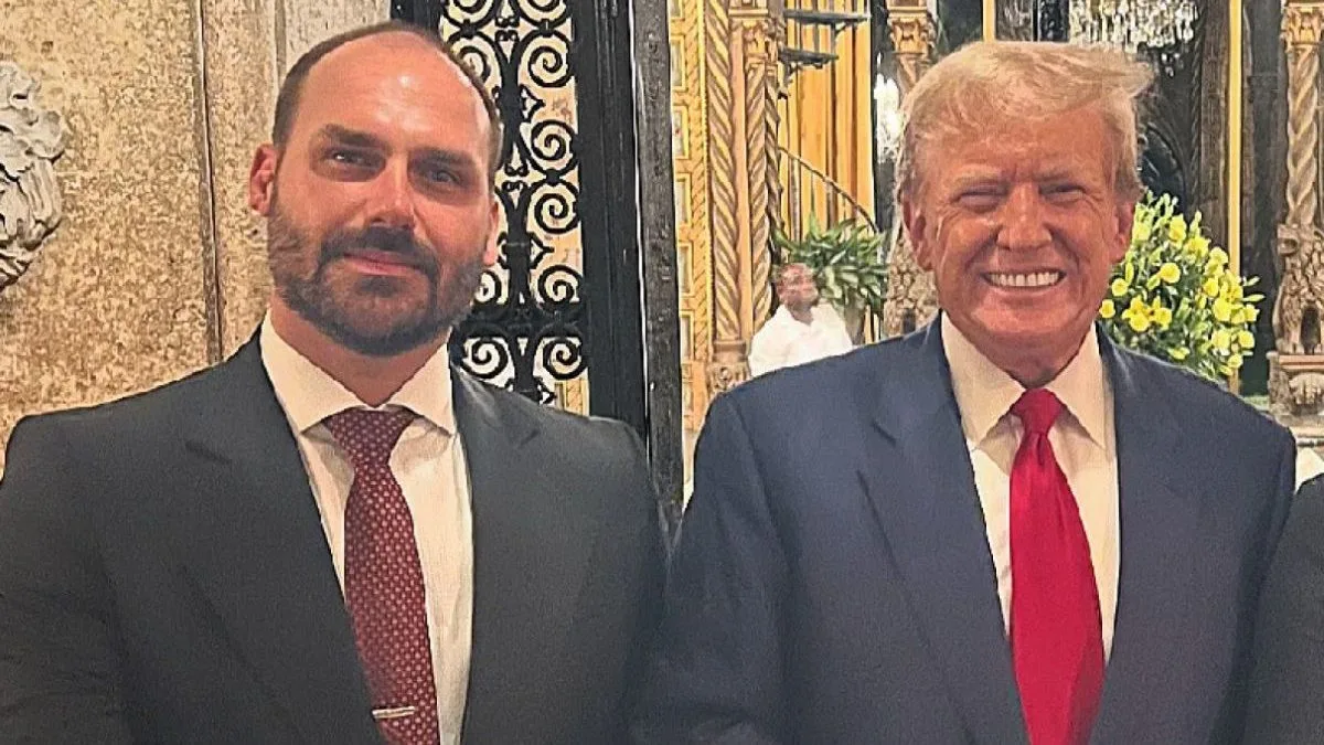Eduardo Bolsonaro busca Trump para penalizar Moraes, Dino e Gilmar Mendes após sessão no STF