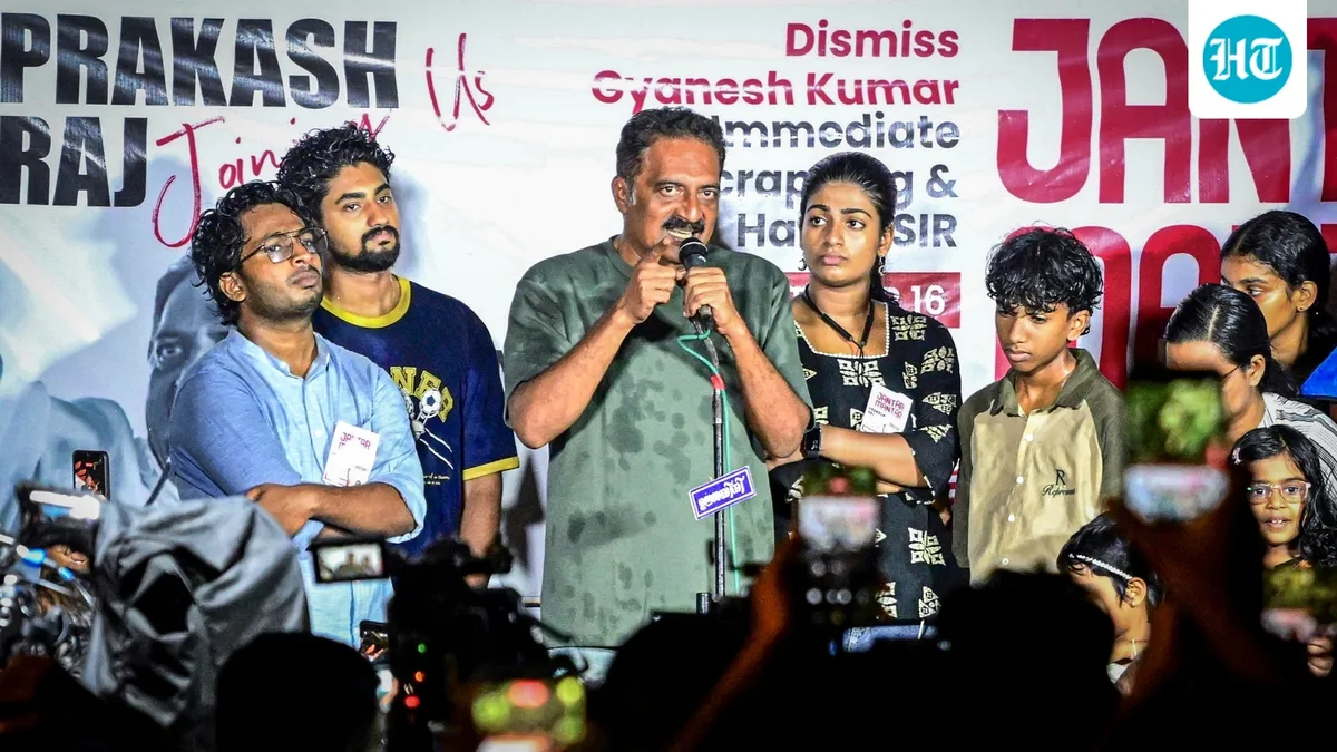 Prakash Raj says anti-CEC protests will continue despite crackdown: 'There is Gandhi's blood in us'