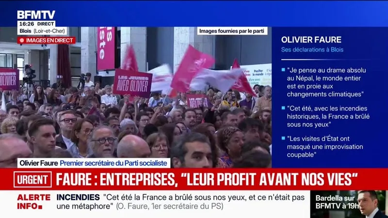 "Nous devons à présent retrouver le fil historique du socialisme français", déclare Olivier Faure, premier secrétaire du PS