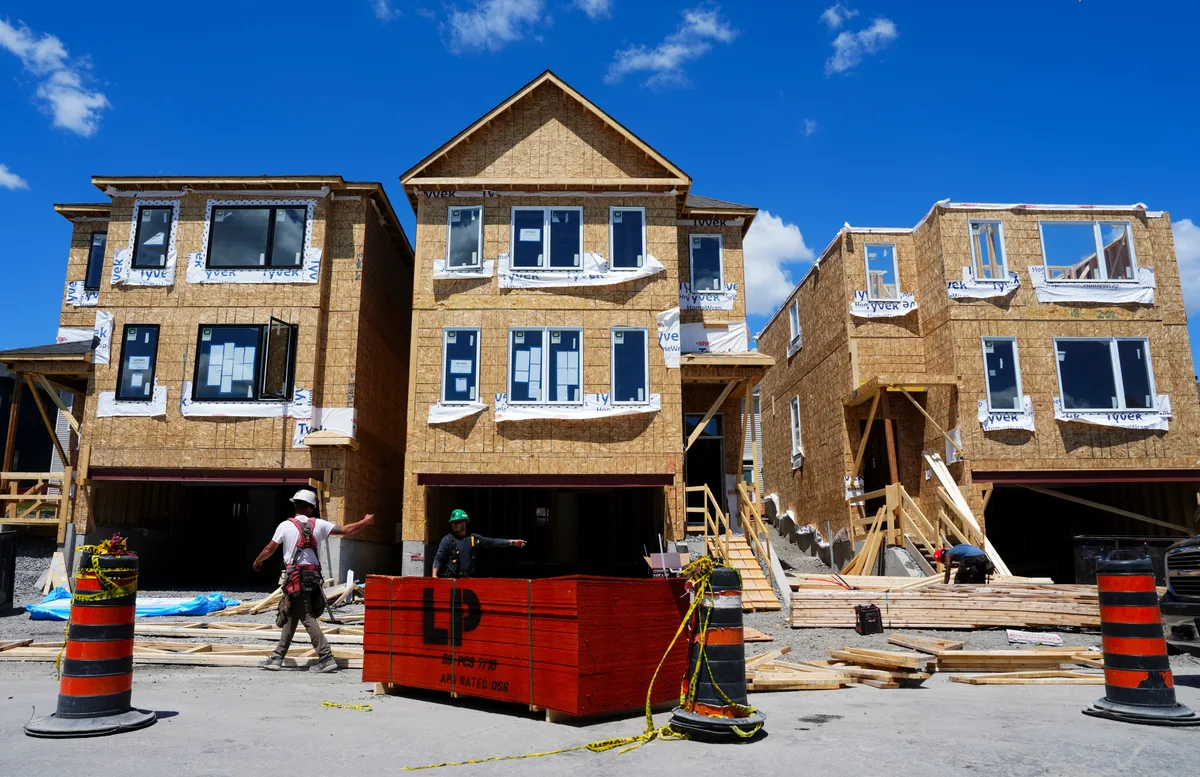 Annual pace of housing starts slowed 5% in July, CMHC says