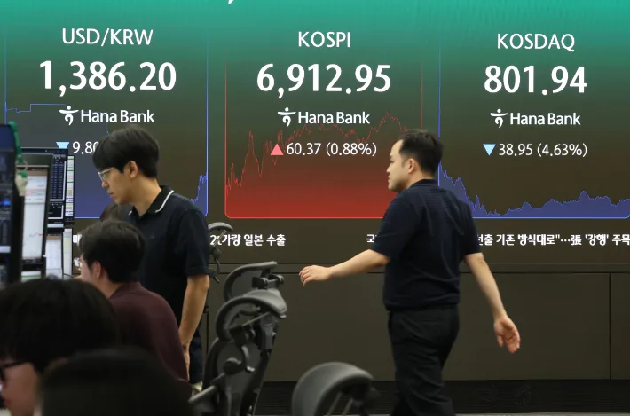 악재 뚫은 반도체에 코스피 방긋…코스닥은 또 4%대 급락