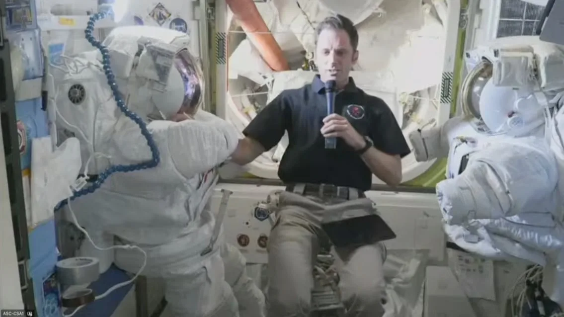 Canadian astronaut Joshua Kutryk says he's 'having a blast' on the International Space Station