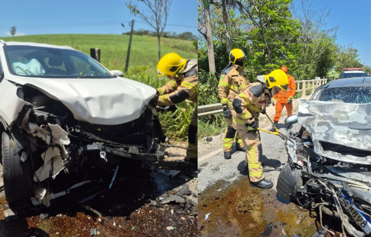 Acidente entre carros deixa dois feridos e bloqueia trecho da BR-235 em Sergipe