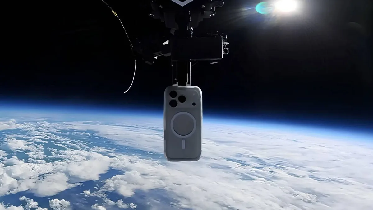 Arrojan un iPhone desde 30.607 metros de altura y al recuperarlo descubren que ha batido un récord Guinness