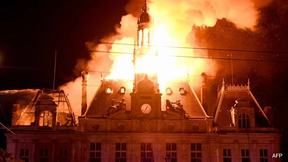 France's Limoges Town Hall Survived World Wars, Now Destroyed In Clashes