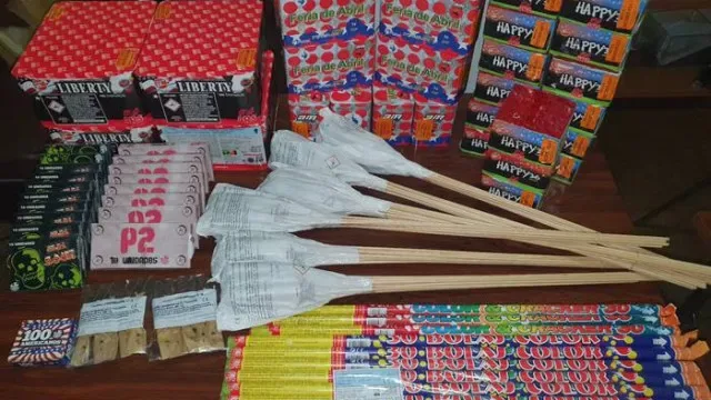 PSP apreendeu na Trofa cerca de 500 kg de artigos pirotécnicos ilegais