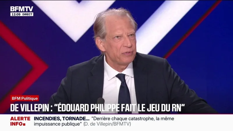 Immigration: "Édouard Philippe fait le jeu, à travers la surenchère, de Marine Le Pen", estime Dominique de Villepin, ancien Premier ministre
