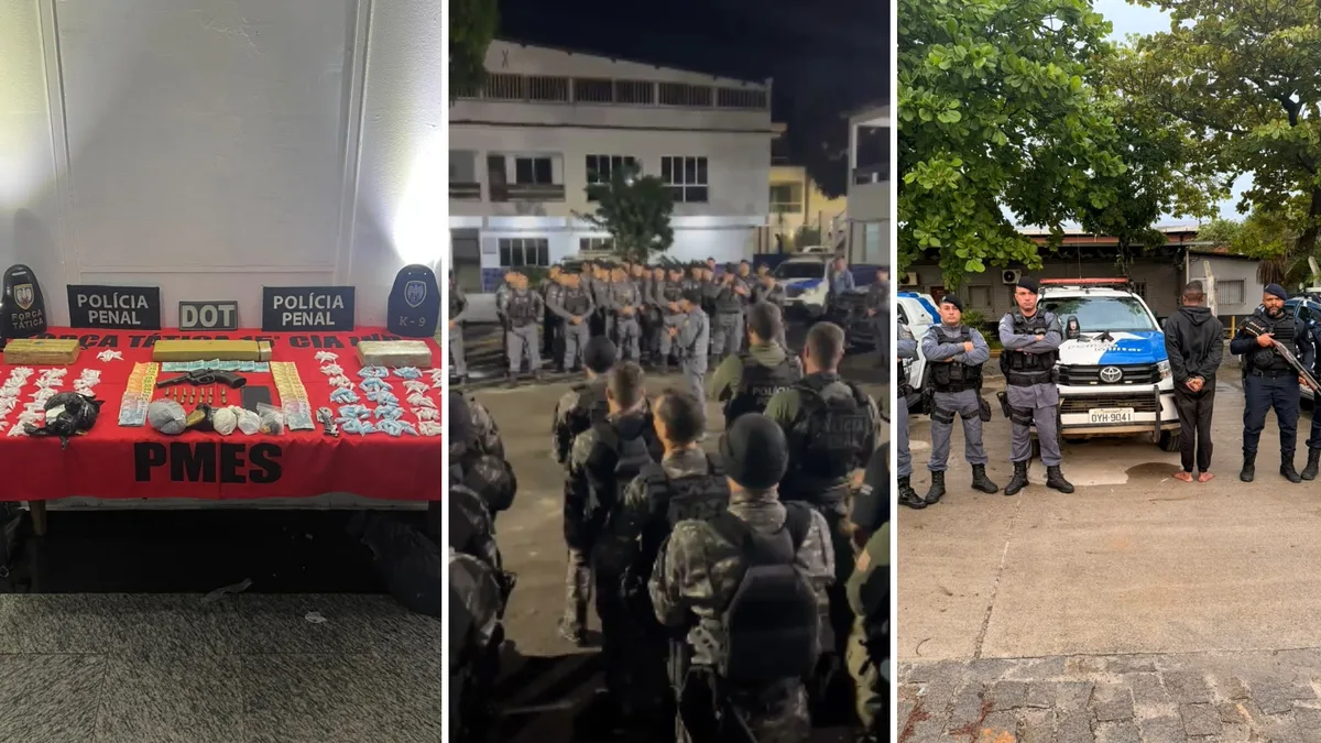 Operação prende 11 foragidos e apreende armas e drogas em Cachoeiro