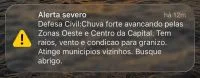 SP tem 15 alertas por chuva na madrugada de sexta; capital ficou em atenção