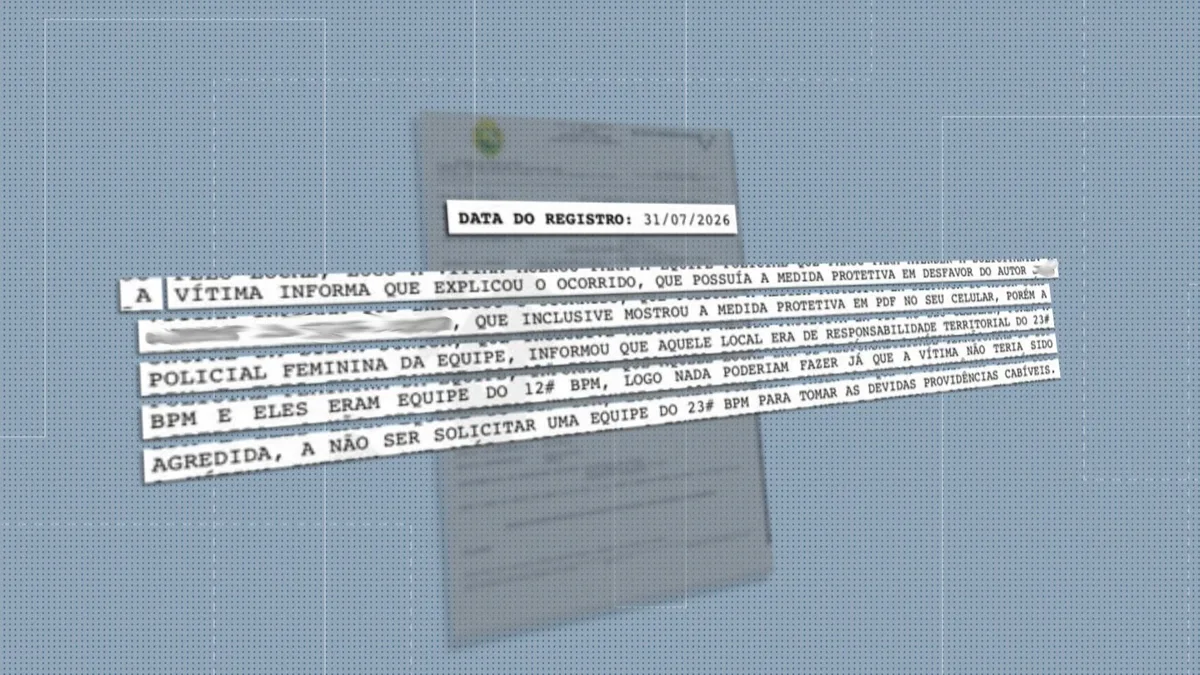 Após ex descumprir medida protetiva, mulher pediu ajuda a PMs, que o liberaram e disseram que 'nada poderia ser feito'; vítima foi baleada dias depois