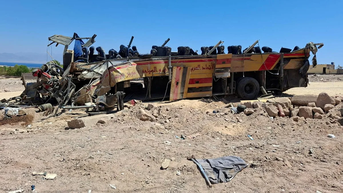 Mindestens 22 Menschen sterben bei Busunglück in Ägypten