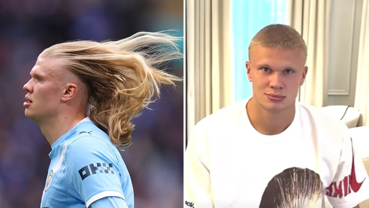 'Nova temporada, novo cabelo': Haaland muda o visual para Premier League