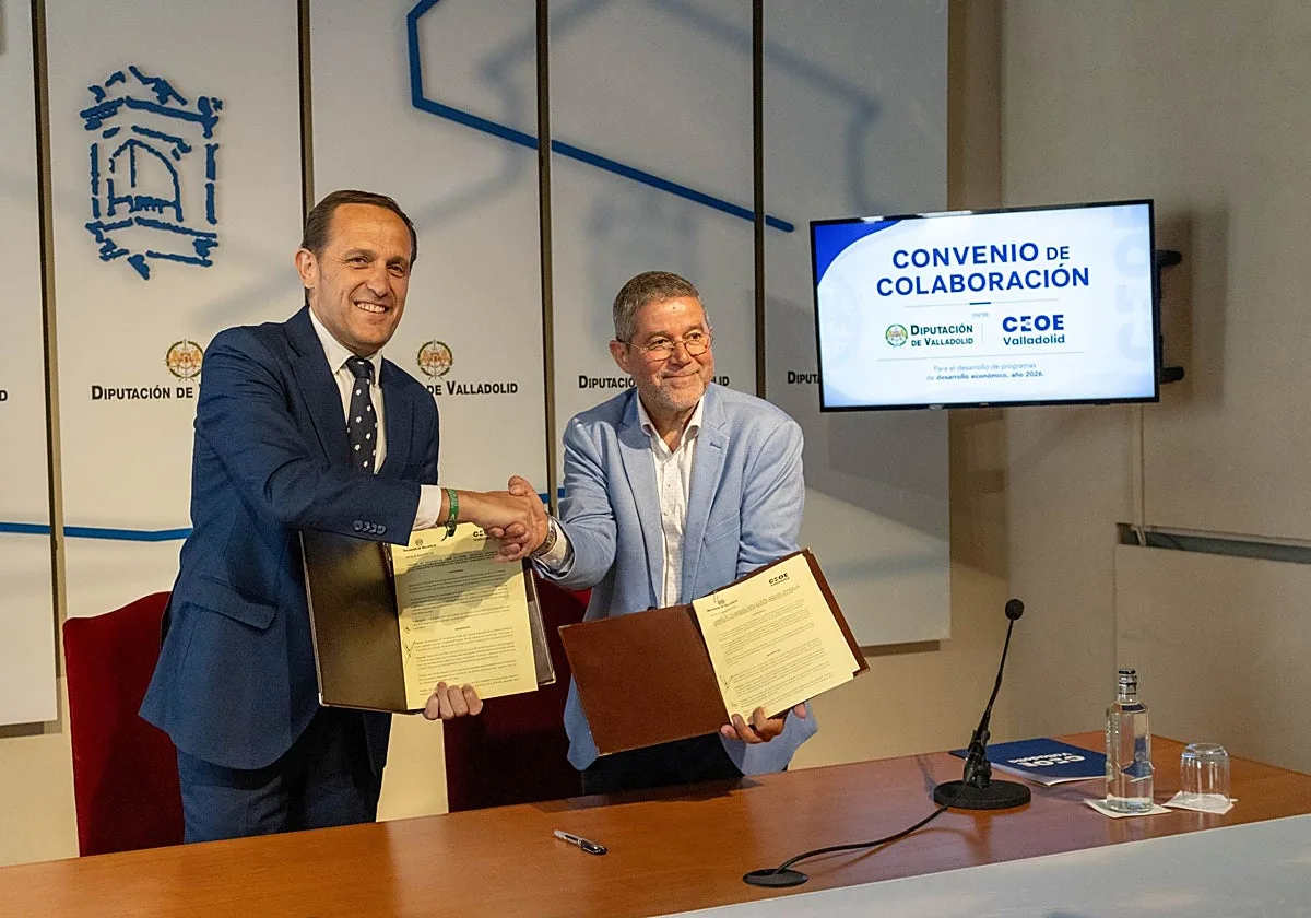 Diputación y CEOE Valladolid destinan 275.000 euros a seis programas para impulsar las empresas y el empleo en la provincia