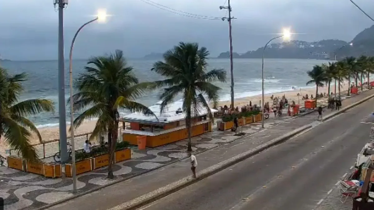 Rio registra ventos fortes no fim do domingo