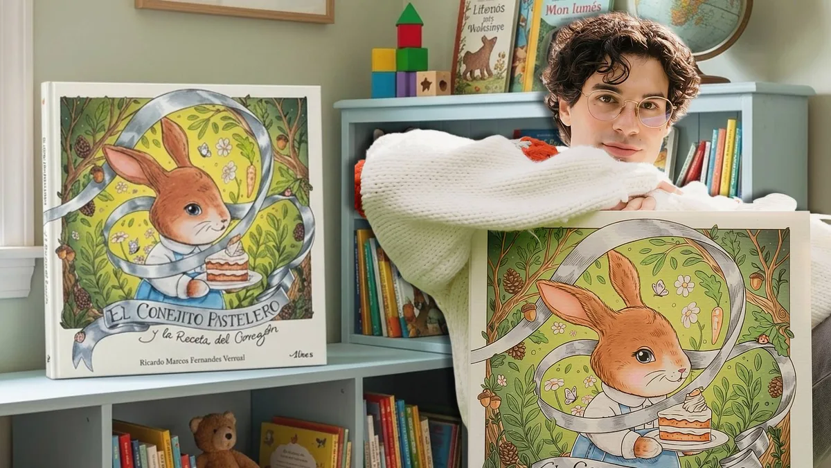 Con la receta de pastel de zanahoria: Así es ‘El Conejito Pastelero’, libro infantil ilustrado con acuarelas