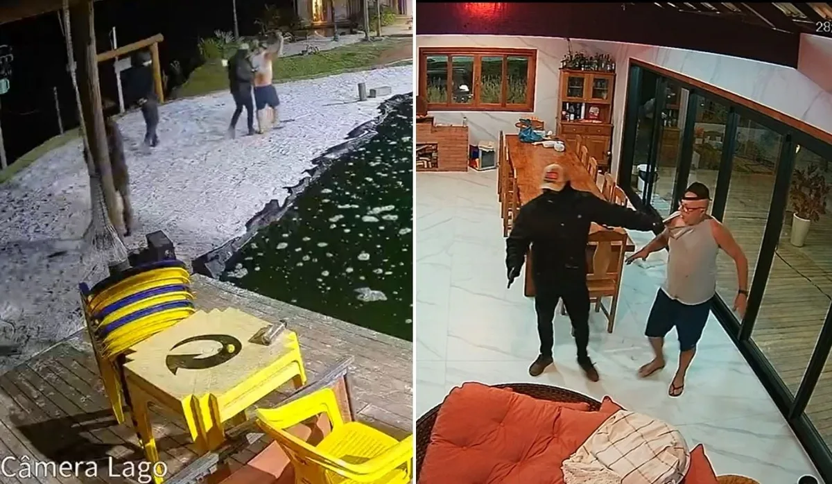 Vídeo: quadrilha armada invade sítios e agride casal de idosos em Marechal Floriano