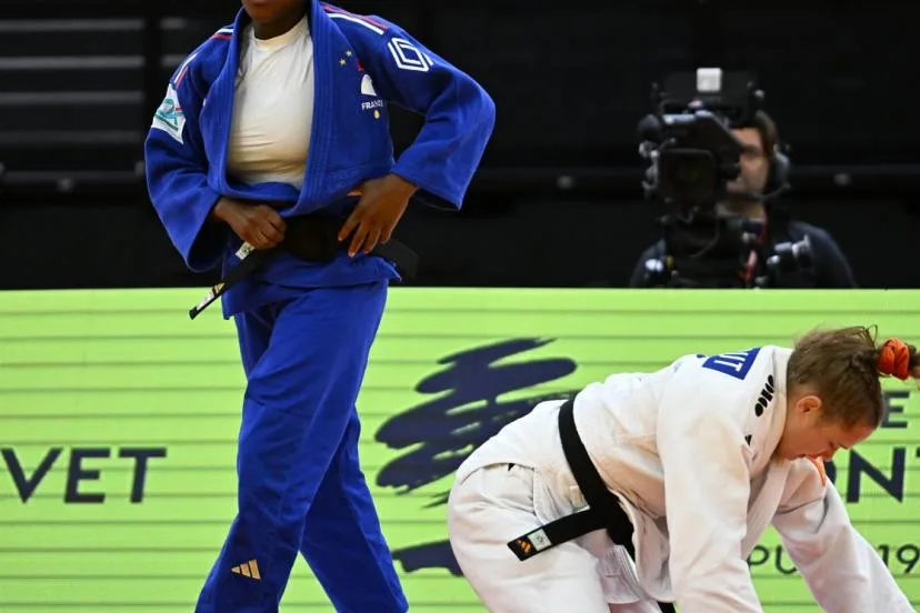 Clarisse Agbégnénou en demi-finales du Grand Chelem de Lausanne
